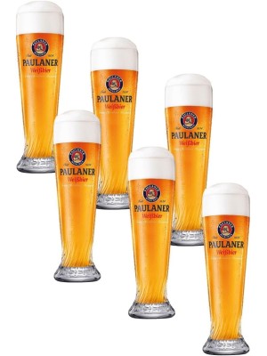 Paulaner Bier Gläser Set 6er 0,5 Liter Neu Weizenbier. Paulaner Beer Glasses, Pint