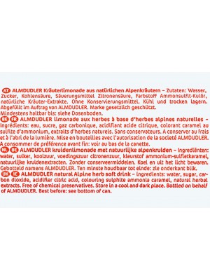 Almdudler Herbal Lemonade 24 x 330ml, 0.3L Cans