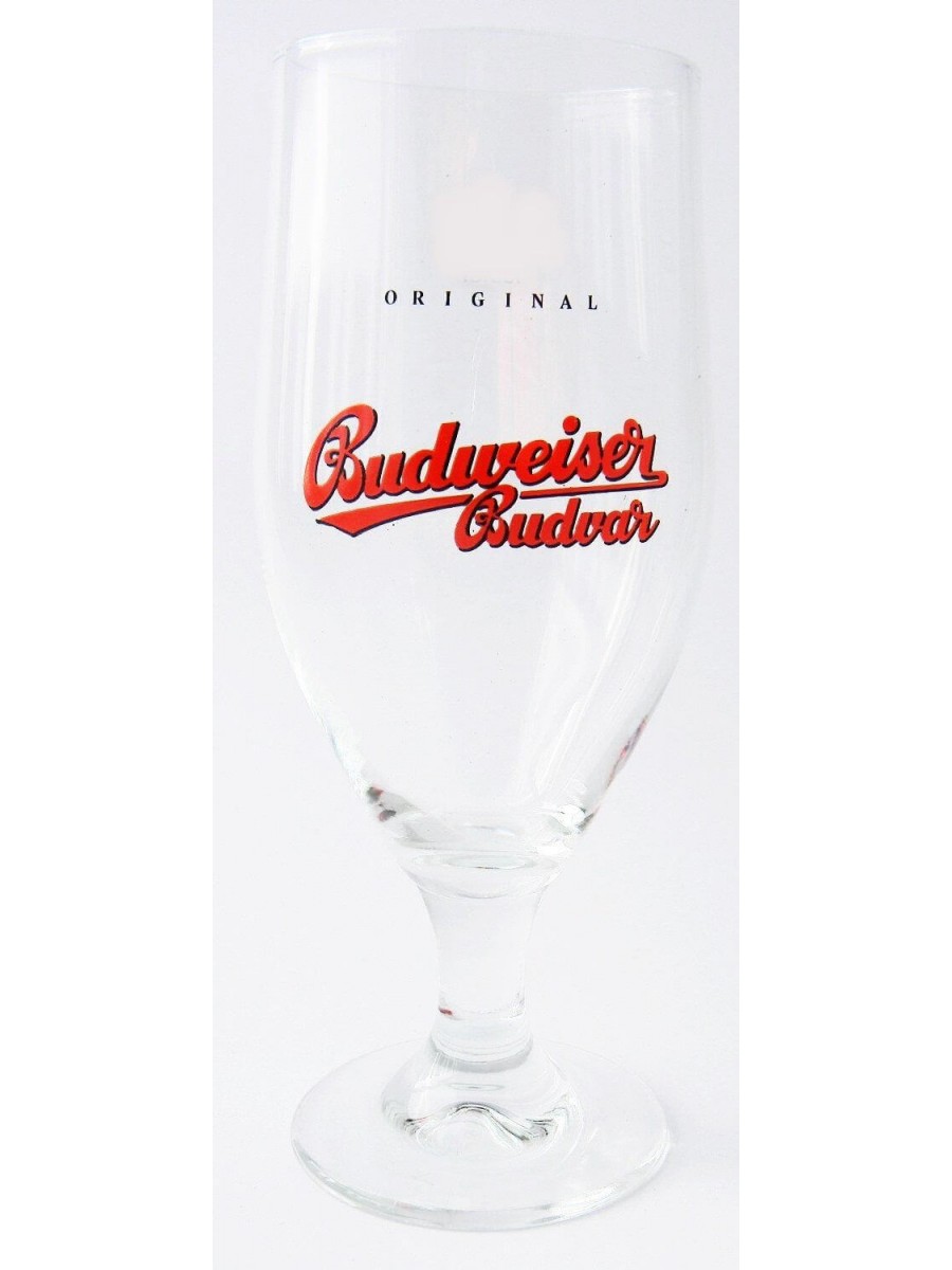 Budvar Budweiser Pint Beer Glasses (set of 2) 500ml