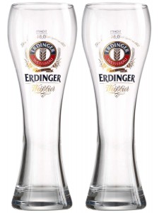 Erdinger Pint Beer Glasses (set of 2) 500ml