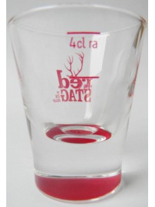 Jim Beam Red Stag Bar Glasses (set of 6) 2cl/4cl