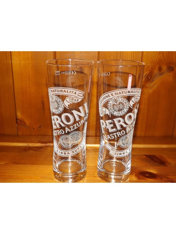 Set of 2 Peroni Signature 0.3 L Beer Glasses 