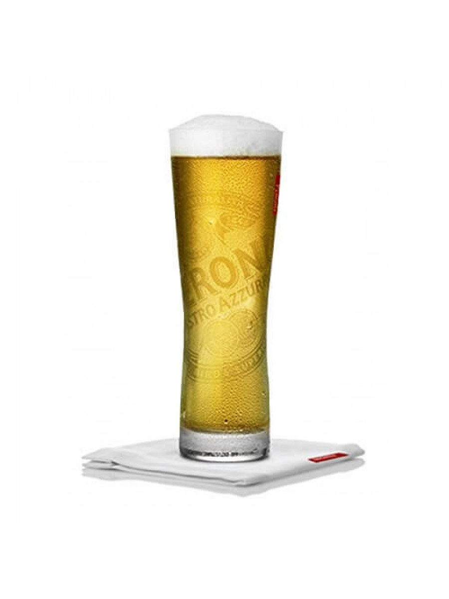 Peroni Pint Beer Glasses (set of 6) 500ml Lined