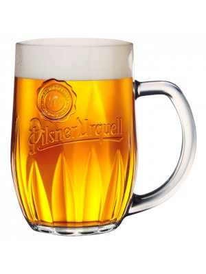 Pilsner Urquell 0.5L / 568ml / 20oz Pint Handled Beer Glasses Mugs