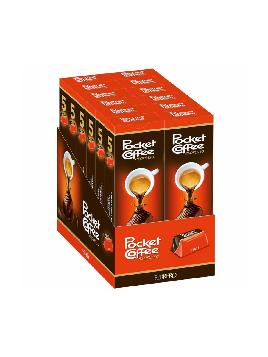 Ferrero Pocket Coffee Espresso 5 – 12 Pack Chocolate Espresso Treats