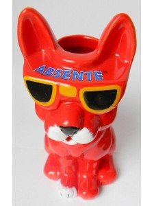 Red Absinthe Cat, 17cm High For Absinthe or Water