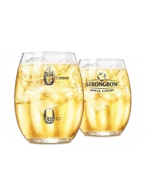 Strongbow Apple Cider Glasses, 500ml Pint Lined