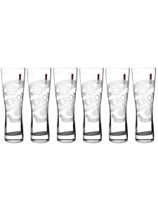 Peroni Nastro Azzurro 'Signature' Half Pint Beer Glasses 280ml set of 6